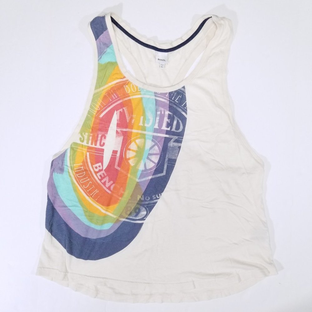 Bench Cream & Colorful Oval Stamp Tank Top